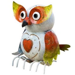 Kölle Eule, Weiss-rot-grün, 32 X 16 X 33 Cm, Handgefertigt, Langlebig -LECHUZA || Wagner Verkaufsgeschäft 0980305623 Koelle Eule weiss rot gruen 32x16x33cm1 64889