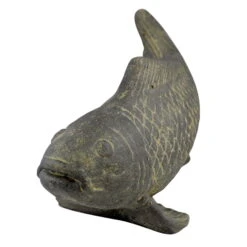 Fisch Geschnitzt, Grau, Gefärbt, Steinguss, 16 X 40 X 13 Cm -LECHUZA || Wagner Verkaufsgeschäft 0980305689 Fisch 40cm Stein geschnitzt 3 100484