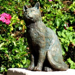 Rottenecker Bronze-Katze, Mittelgroß, Sitzend, 25 X 13 X 23 Cm