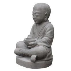 Buddha-Statue, Trockensteinguss, 33 X 30 X 54 Cm -LECHUZA || Wagner Verkaufsgeschäft 0980306820 buddha statue aus trockensteinguss 3 123365