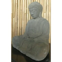 Buddha-Statue, Trockensteinguss, 53 X 40 X 65 Cm -LECHUZA || Wagner Verkaufsgeschäft 0980306821 buddha aus trockensteinguss 2 123368