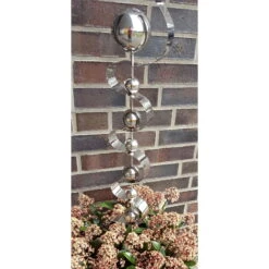 Beetstecker Uranus Aus Edelstahl Mit 7 Kugeln Und Stab, Maße 127 X 12 X 9 Cm -LECHUZA || Wagner Verkaufsgeschäft 0980404051 Beetstecker Uranus Edelstahl 7 Kugeln mit Stab 127x12x9cm 62005