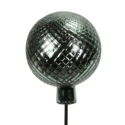 Gartenstecker Gals-Kugel, Grün-silber, Höhe Ca. 115 X Ø 19 Cm