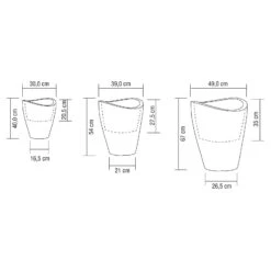 Pflanzgefäß 'Wave Globe High', Schwarz, Ø 30 X H 40 Cm 7 Pflanzgefäß 'Wave Globe High', Schwarz, Ø 30 X H 40 Cm -LECHUZA || Wagner Verkaufsgeschäft 3210102842 3210102843 3210102844 Illu Wave Globe High Vermasst 55951