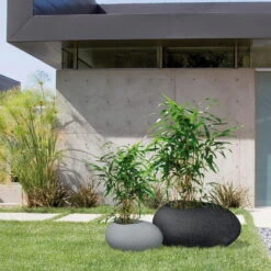 Pflanzstein Flow, Stony Black, L 48 X B 38 X H 23 Cm -LECHUZA || Wagner Verkaufsgeschäft 3210103633 3210103634 3210103635 3210103636 Pflanzstein Flow stony black grey 1 55926