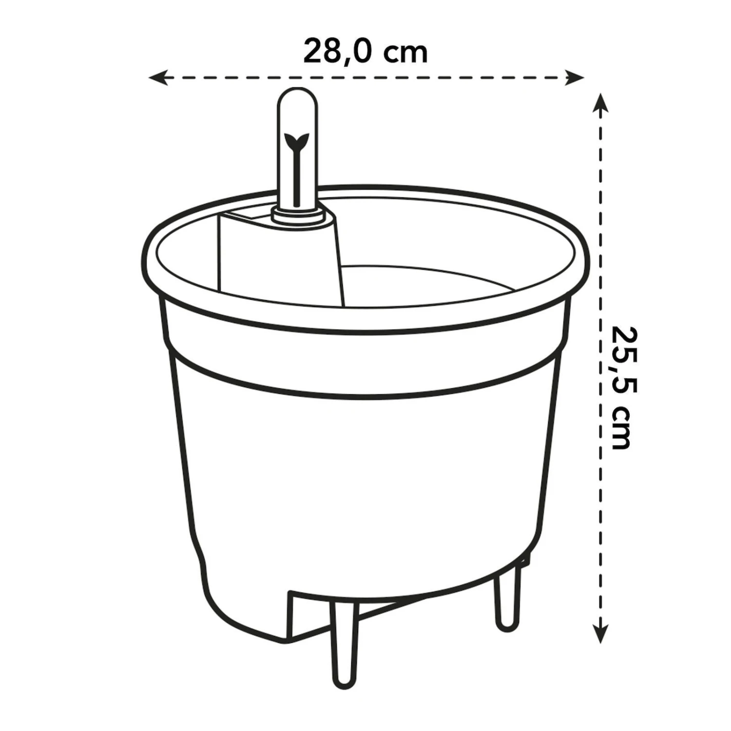 Elho Selbstbewässerungssystem, Living Black, Innovativ, Einfache Anwendung 4 Elho Selbstbewässerungssystem, Living Black, Innovativ, Einfache Anwendung – Bild 2