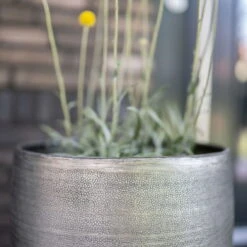 Pflanzgefäß 'Rowen', Silber, Ø 41 X H 72 Cm -LECHUZA || Wagner Verkaufsgeschäft 3210801635 3210801636 3210801637 3210801638 Pflanzgefaess Rowen silber 7 115026