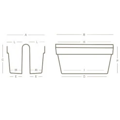 Titelseite 20 Titelseite -LECHUZA || Wagner Verkaufsgeschäft 3230100993 Balkon Haengekasten Be Up Duo technische Zeichnung 111252 3