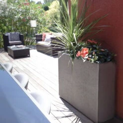 Pflanzkasten Graphit Crunch High, Anthrazit, Wasserdicht, Doppelwandig -LECHUZA || Wagner Verkaufsgeschäft 3230101031 Pflanzkasten Graphit Crunch High anthrazit L99 5xB29 5xH78 5cm 63l 2 59182