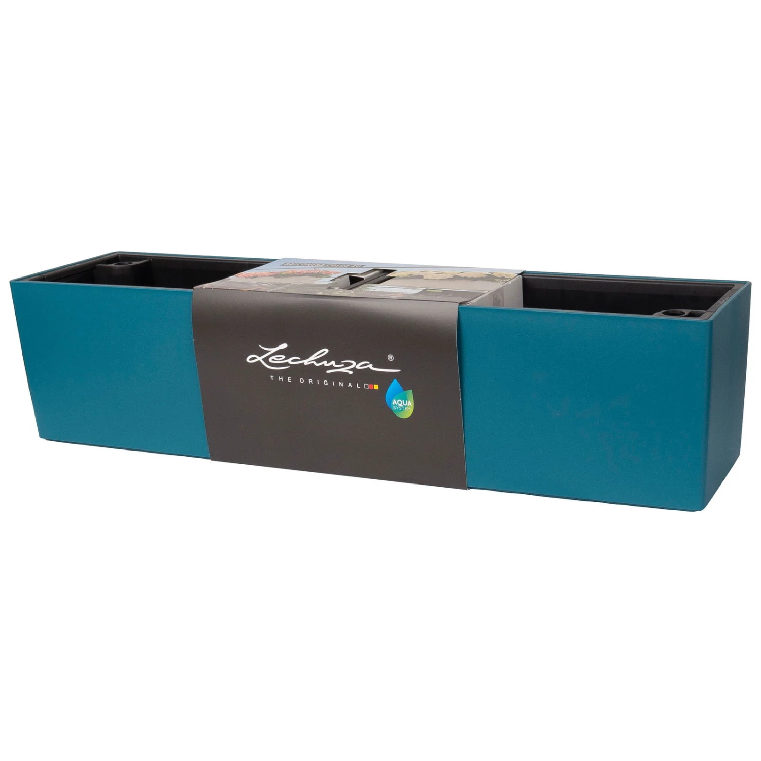 LECHUZA Balkonkasten 'Balconera Color 80', Petrolblau, 80 X 19 X 19 Cm 3 LECHUZA Balkonkasten 'Balconera Color 80', Petrolblau, 80 X 19 X 19 Cm