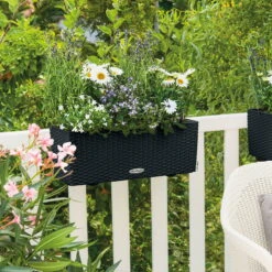 Balconera Cottage 50', Graphit Schwarz, Ca. 50 X 19 X 19 Cm -LECHUZA || Wagner Verkaufsgeschäft 3230101161 Balconera Cottage 50 2 103354