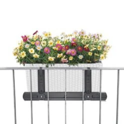 LECHUZA® Balkonkastenhalter-Ergänzung, Weiß, Für Balconera 50 Und 80