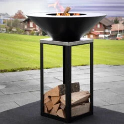 Feuerschale Fyro 80, Zweiteilig, 102 X 80 X 80 Cm -LECHUZA || Wagner Verkaufsgeschäft 3920100728 Feuerschale Fyro80 80x80x102cm3 71309