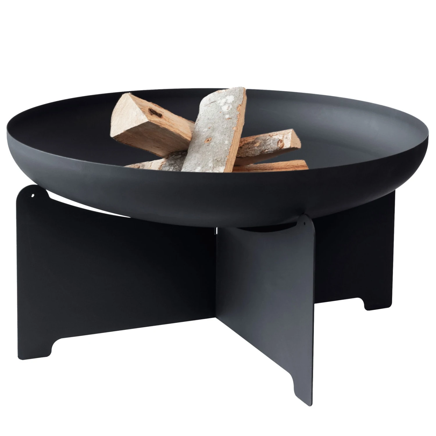 Edelstahl- Feuerstelle 'X 70', Schwarz, 40 X 75 Cm 4 Edelstahl- Feuerstelle 'X 70', Schwarz, 40 X 75 Cm – Bild 2