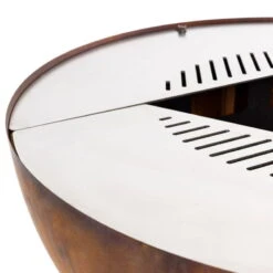 Edelstahl-Feuerstelle 'TRIA', Rost, 100 X 55 X 100 Cm -LECHUZA || Wagner Verkaufsgeschäft 3920100752 Feuerstelle TRIA rost ca100x55x100cm 8 125233