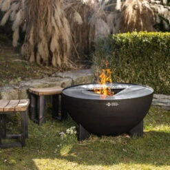 Edelstahl-Feuerstelle 'TRIA', Schwarz, 100 X 55 X 100 Cm -LECHUZA || Wagner Verkaufsgeschäft 3920100753 Feuerstelle TRIA schwarz 1 110906