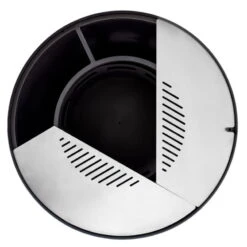 Edelstahl-Feuerstelle 'TRIA', Schwarz, 100 X 55 X 100 Cm -LECHUZA || Wagner Verkaufsgeschäft 3920100753 Feuerstelle TRIA schwarz ca100x55x100cm 6 125242