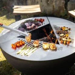 Edelstahl-Feuerstelle 'TRIA', Schwarz, 100 X 55 X 100 Cm -LECHUZA || Wagner Verkaufsgeschäft 3920100753 Feuerstelle TRIA schwarz ca100x55x100cm 7 125241