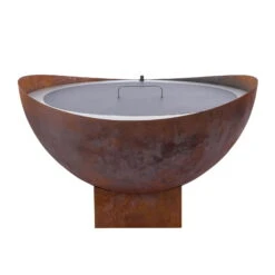 Feuerstelle 'Wave', Rost, Edelstahl, Ca. 100 X 55 X 100 Cm -LECHUZA || Wagner Verkaufsgeschäft 3920100768 Feuerstelle WAVE rost ca100x55x100cm 1 119657