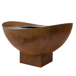 Feuerstelle 'Wave', Rost, Edelstahl, Ca. 100 X 55 X 100 Cm -LECHUZA || Wagner Verkaufsgeschäft 3920100768 Feuerstelle WAVE rost ca100x55x100cm 4 119658