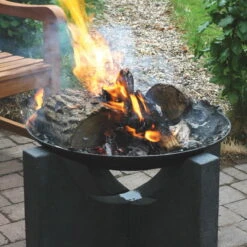 Feuerschale Mit Granito-Fuß Ø Ca. 59 Cm -LECHUZA || Wagner Verkaufsgeschäft 3920150029 Feuerschal Dca59cm Schale Granito Fuss 2 23890