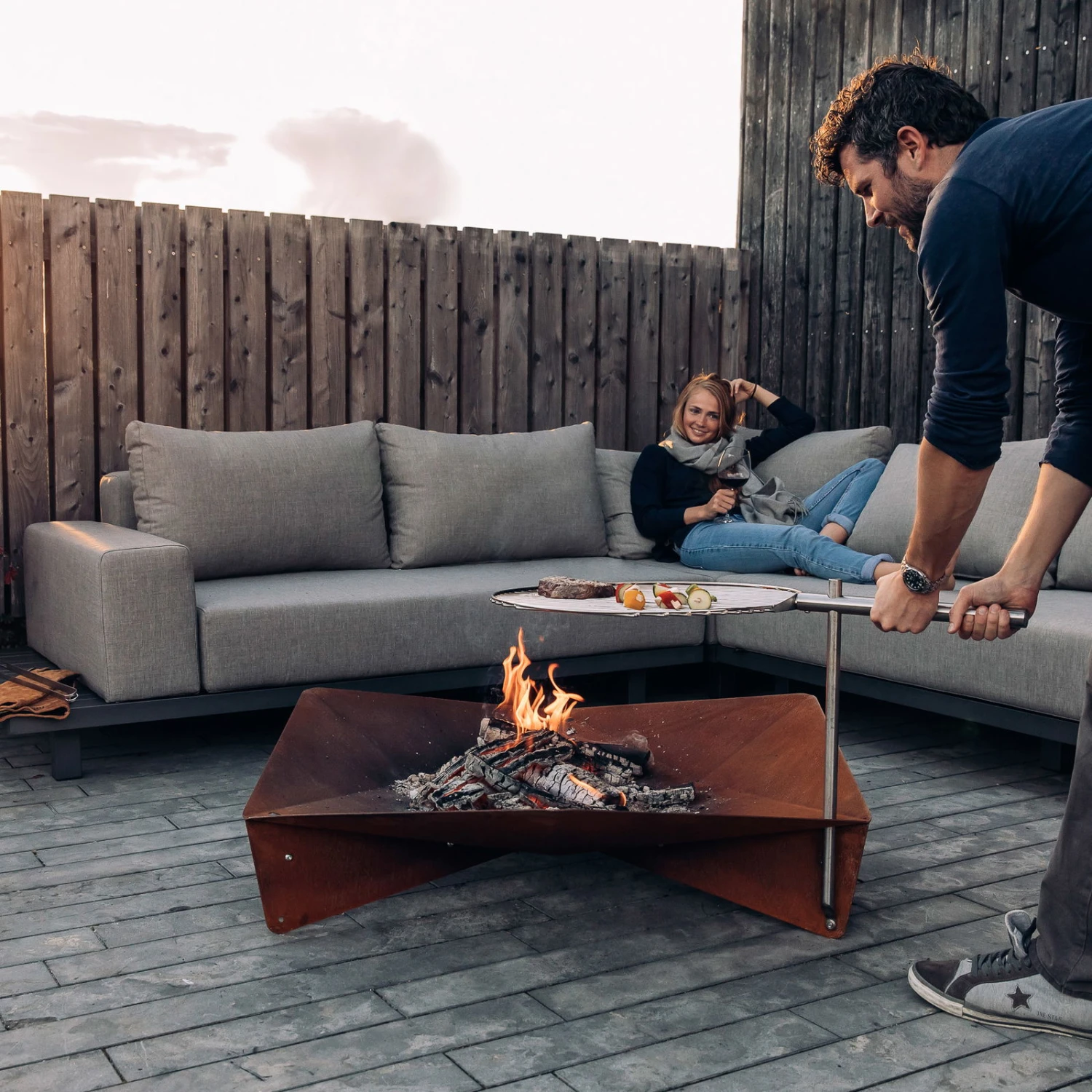 Höfats TRIPLE Grillrost Aus Edelstahl, Maße 55 Cm 5 Höfats TRIPLE Grillrost Aus Edelstahl, Maße 55 Cm – Bild 3