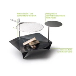 Höfats TRIPLE Grillrost Aus Edelstahl, Maße 55 Cm 12 Höfats TRIPLE Grillrost Aus Edelstahl, Maße 55 Cm -LECHUZA || Wagner Verkaufsgeschäft 3920501766 TRIPLE Grillrost D55cm 5 57583